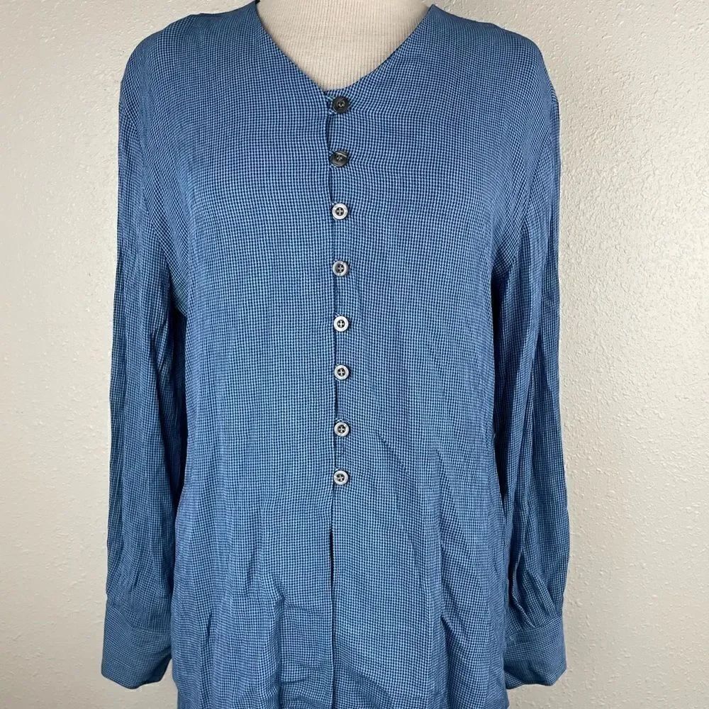 Liz Claiborne Studio Two-Piece Matching Button Down Top & Maxi Skirt Size 8 EUC
